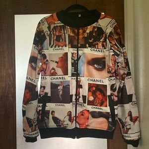 **RARE** SUNSET SUNNY CHANEL VINTAGE AD SOFT BOMBER JACKET